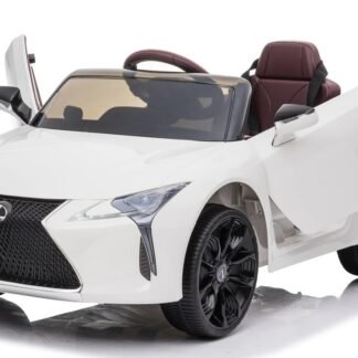 Lexus LC500 coche de batería 12v para niños, Blanco, RC, 1-5 años, Full Option, BLANCO   INDA380-RA-JE1618.BIA